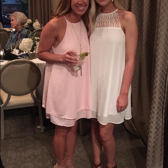 Impressions Blush High Neck Sleeveless Dress - Picture 3 of 5